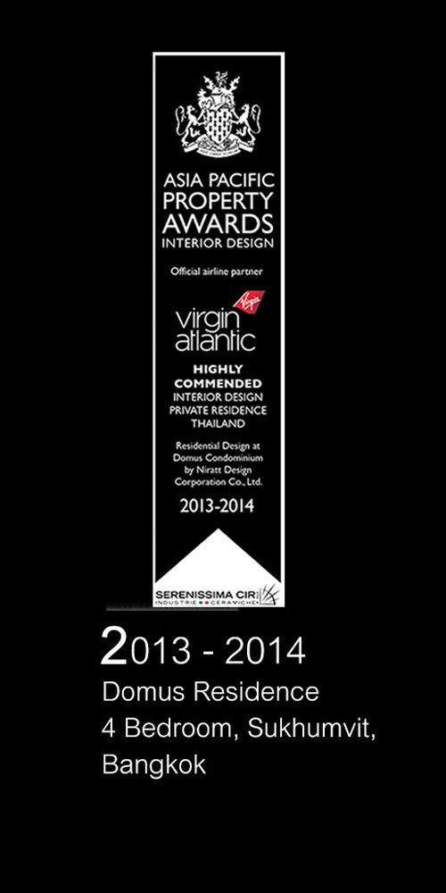 Awards | Recognitions Domus Residence 4 Bedroom, Sukhumvit, Bangkok
