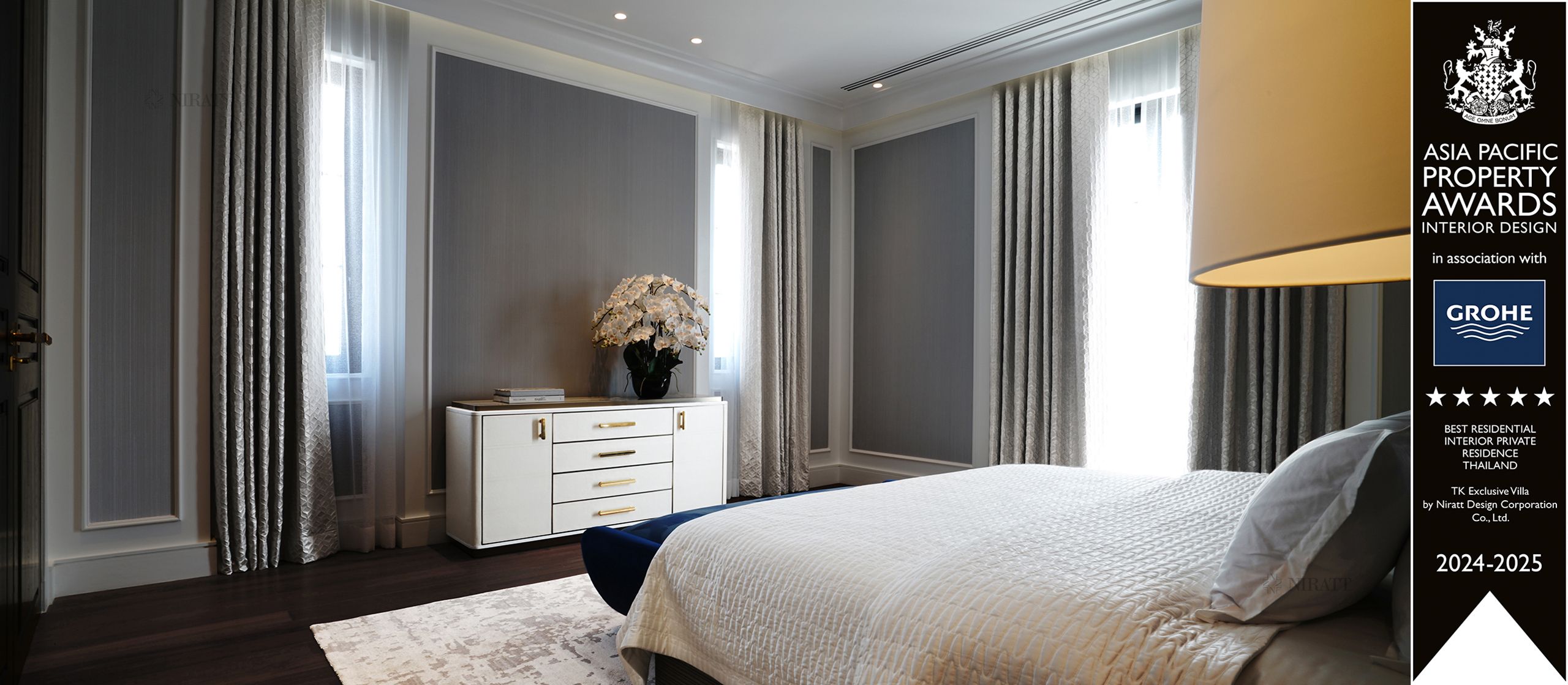 Master Bedroom: Refined Luxury and Warmth
