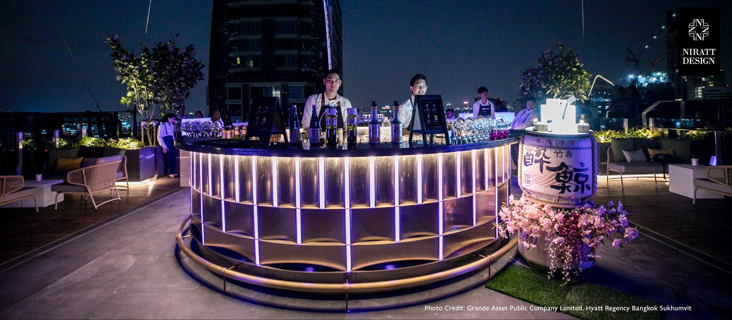Hyatt Regency Sukhumvit Bangkok – Level 30 Rooftop | A Kinetic Time Experience by Niratt Design